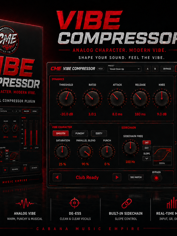 Vibe Compressor™  Analog Character Compression (VST3)
